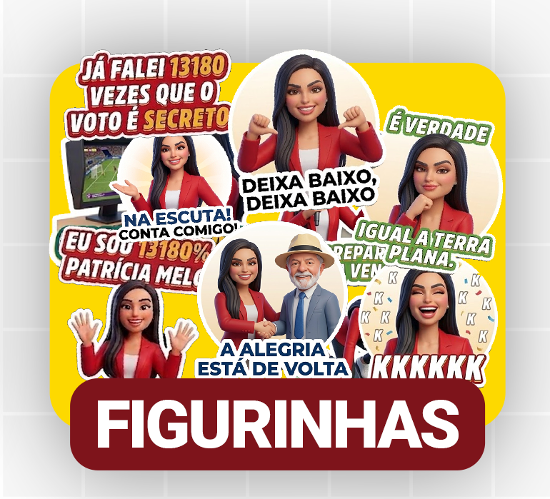 Pacote de figurinhas Patrícia Melo